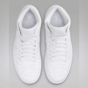 Nike All-White High-Top Sneakers